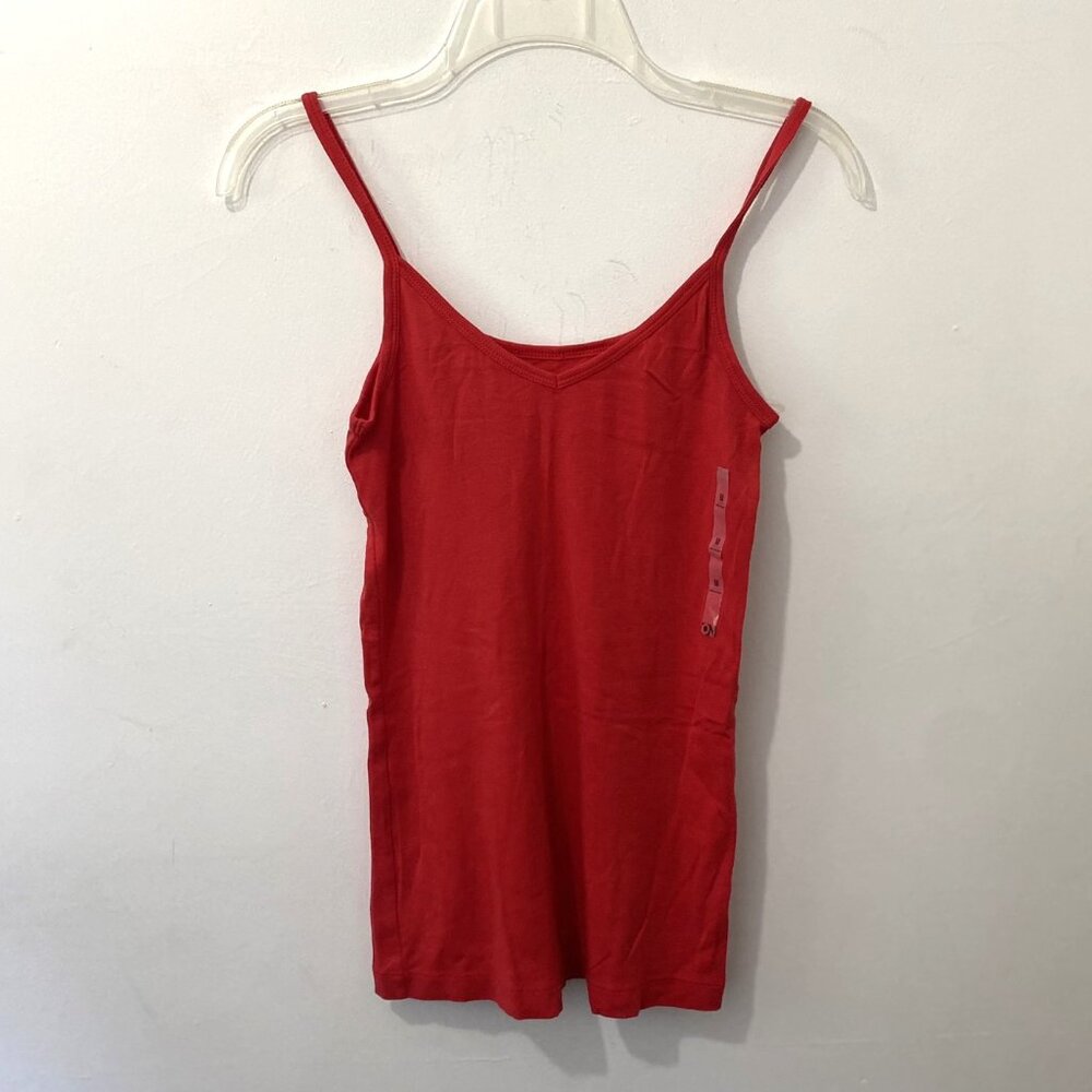 Old Navy Red Cotton Tank Women’s Size Medium